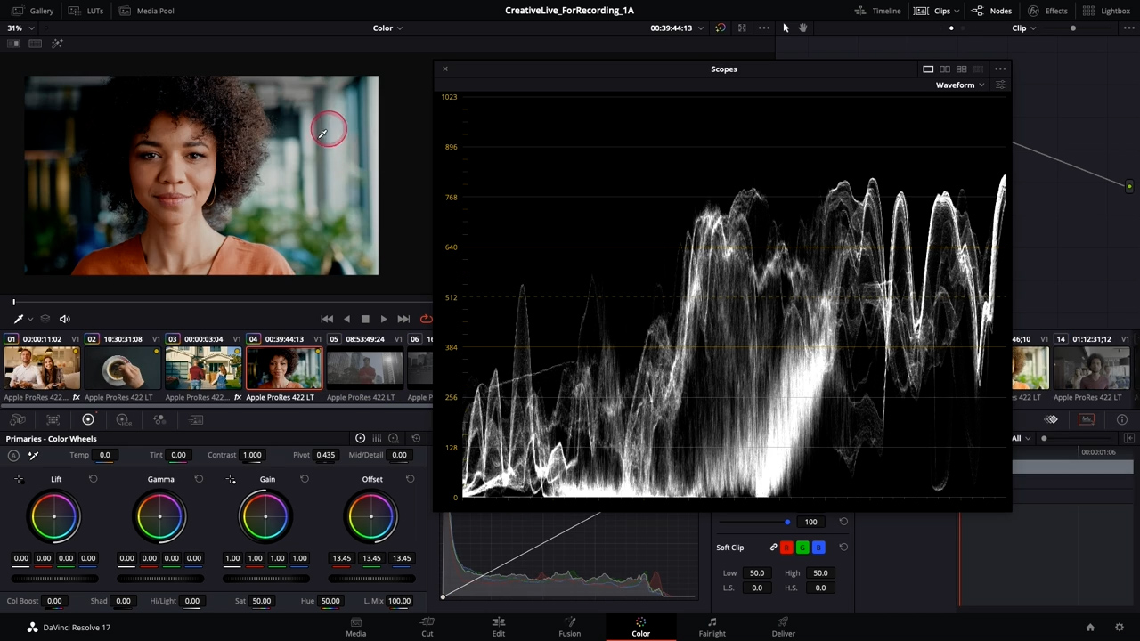 CreativeLive - Color Correction in DaVinci Resolve 达芬奇中的色彩校正课程