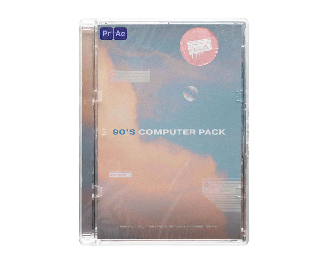 90\'S COMPUTER EDITING PACK (ERRORS, ICONS, TEMPLATES)90年代怀旧复古计算机编辑包