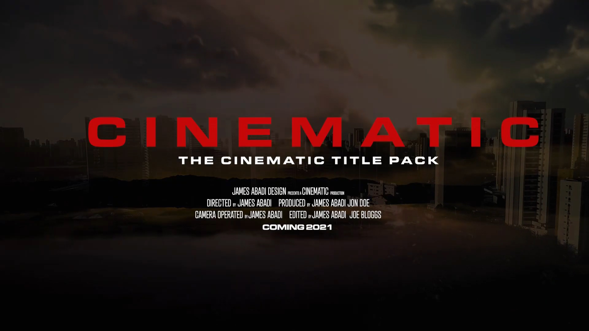 The Cinematic Titles Pack V1 4K优质电影动态图形PR/PSD/PNG标题模板