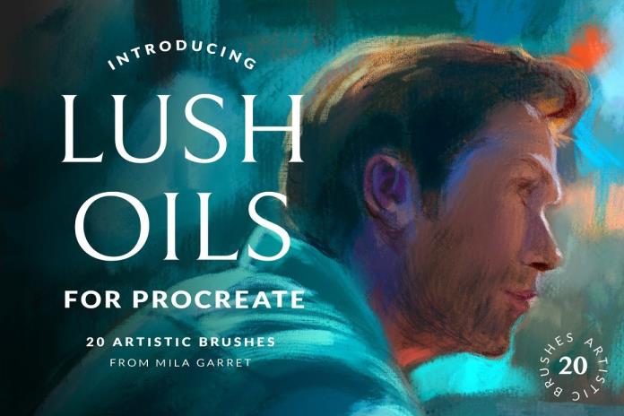 Lush Oils Procreate 油画画笔 – DUNEFILM