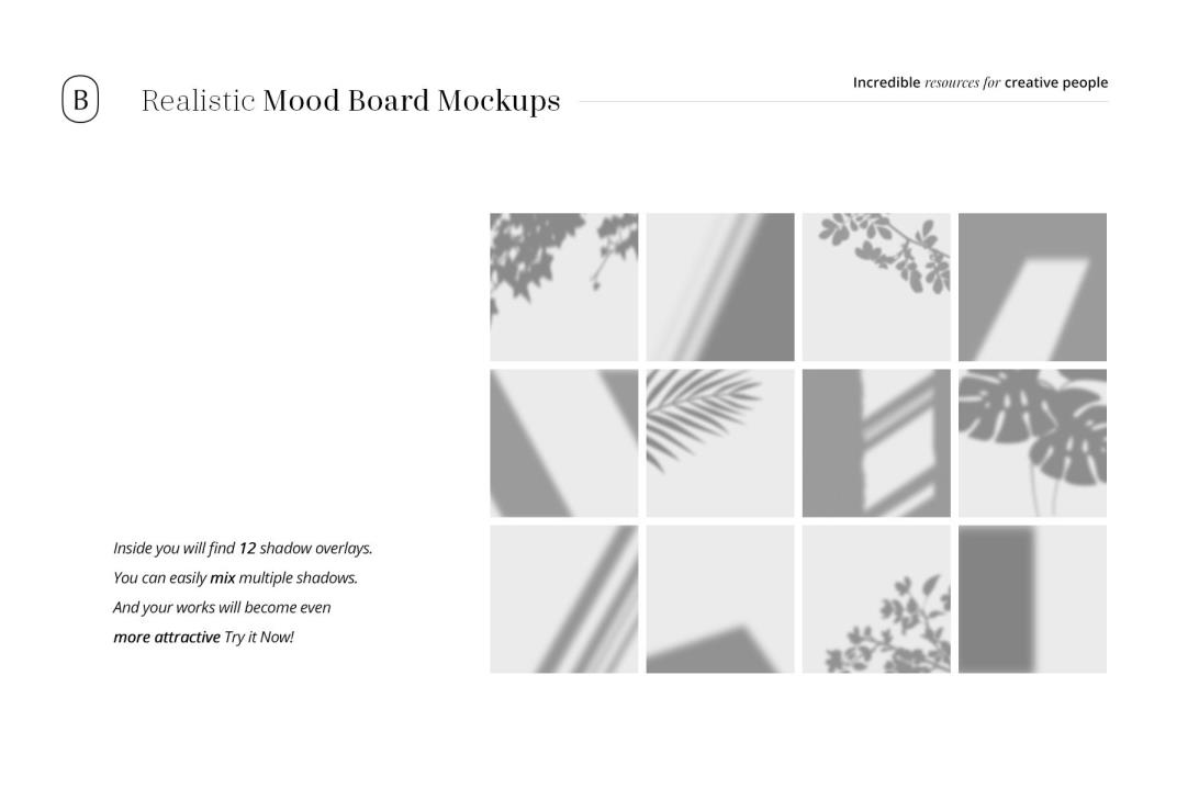 Realistic Mood Board Mockups vol.2 优质纹理照片Photoshop模板PSD