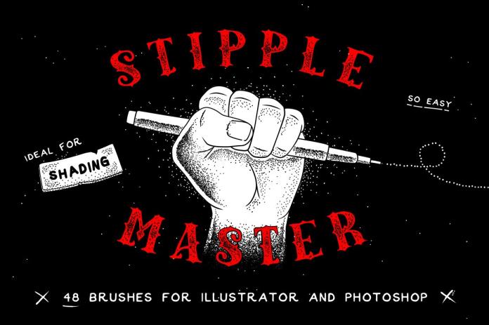 Stipple Master AI & PS Brushes点画大师AI PS画笔 – DUNEFILM