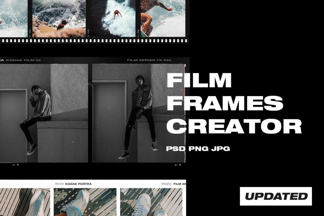 High Quality Film Frames Creator 20种高品质摄影后期 PNG帧胶片框 – DUNEFILM