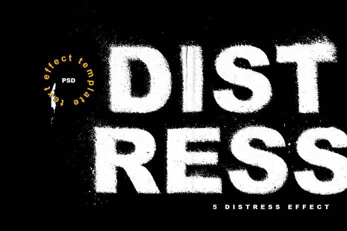 文本效果PSD模板 Distress Damage Text Effect Template – DUNEFILM