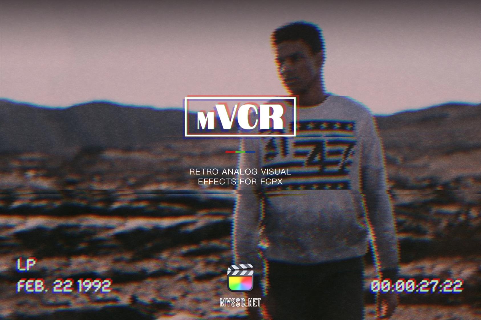 FCPX插件 –  mVCR 30种复古怀旧VCR视频模拟效果 – DUNEFILM