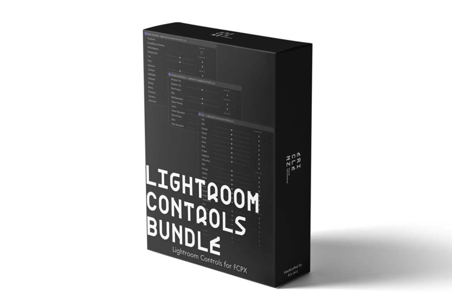 FCPX插件 – FCPX界面Lightroom风格滑块调色插件 Lightroom Controls for Final Cut Pro X – Bundle – DUNEFILM