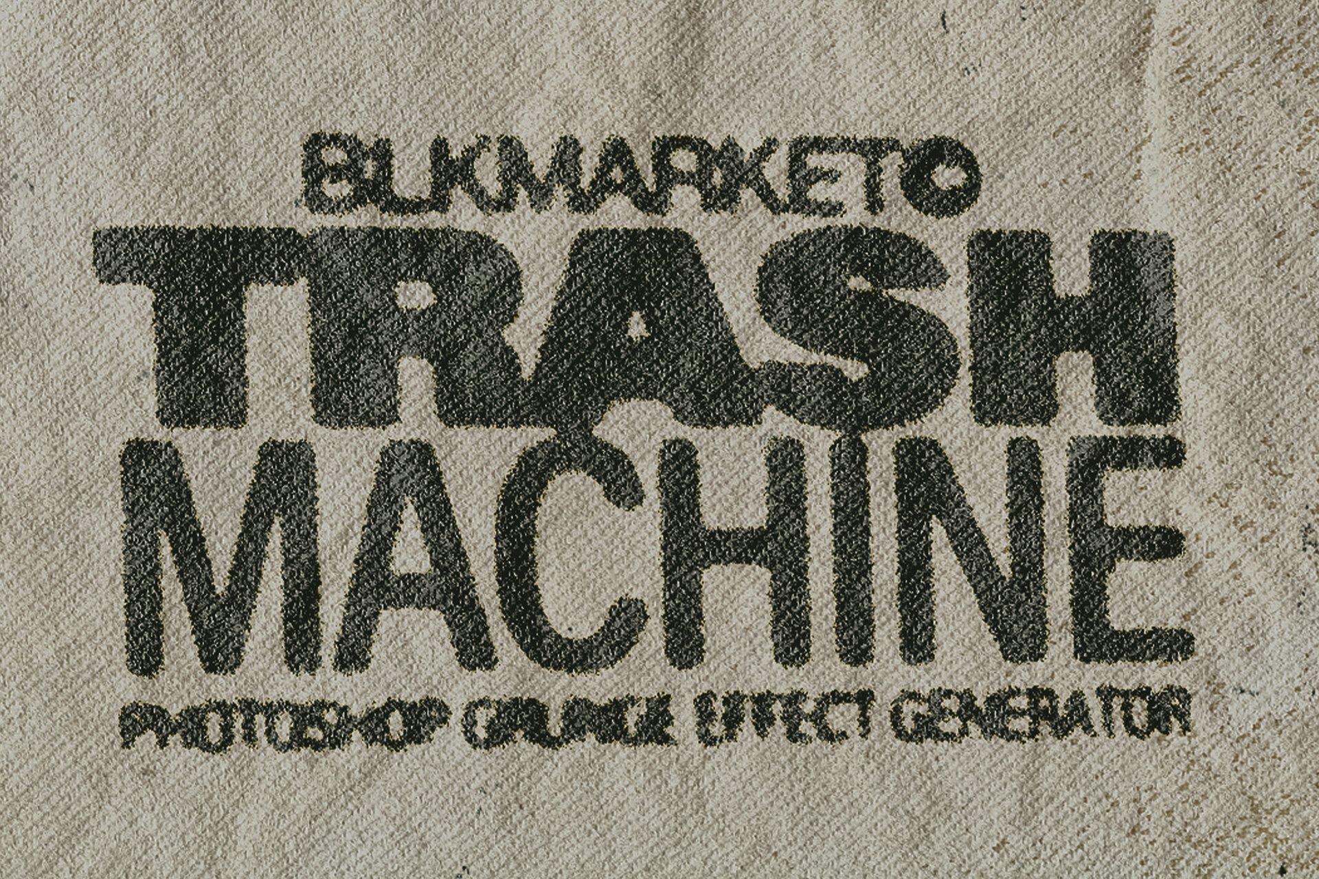 Trash Machine 模拟墨水渗色和垃圾 Photoshop动作 – DUNEFILM