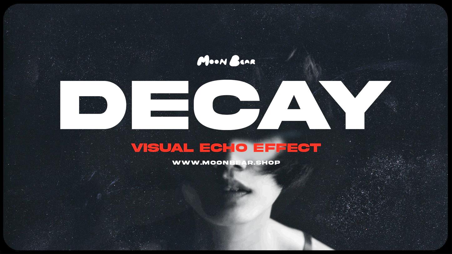 MOONBEAR DECAY – 视觉回声慢速快门、渐变贴图效果FCPX、Premiere预设 – DUNEFILM