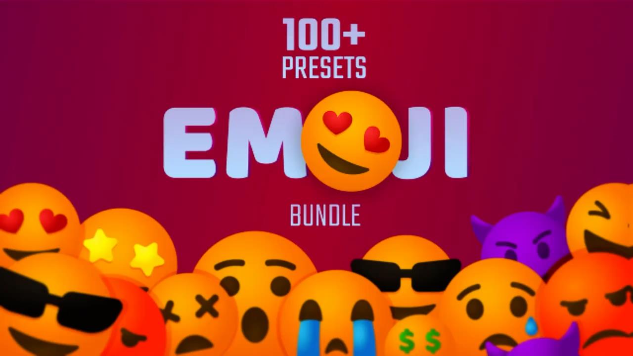 Emoji Bundle Presets 动画表情符号包Premiere预设 – DUNEFILM