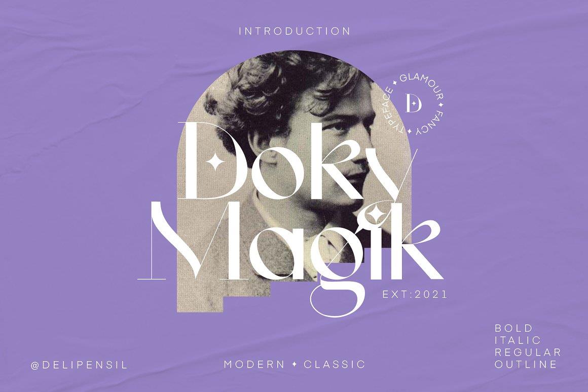 Doky Classic Modern Typeface 美学经典现代极简时尚轻奢字体 – DUNEFILM