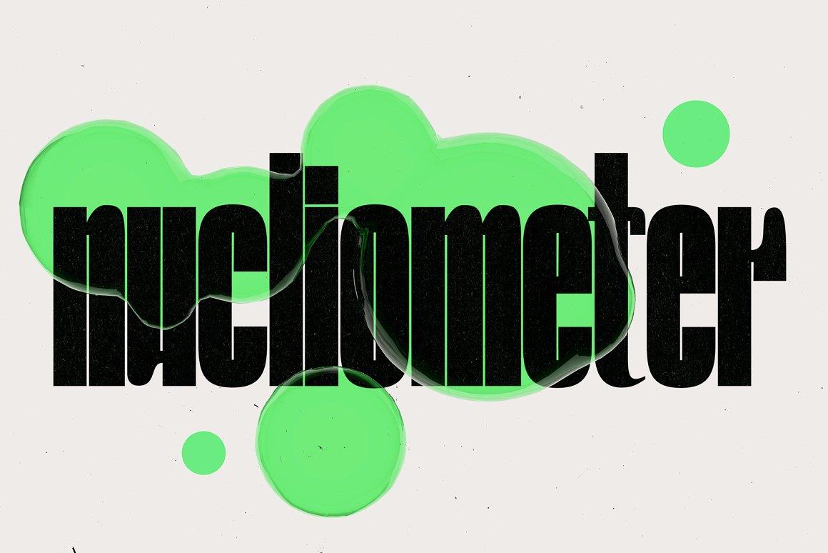 Nucliometer Font  5种对比鲜明且同时优雅活泼和独特性格字体 – DUNEFILM