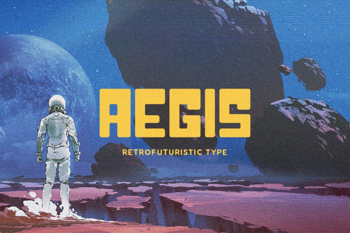 Aegis Typeface 复古风格字体 – DUNEFILM