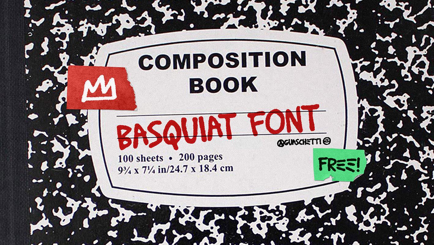 BASQUIAT FONT 信件和笔记本笔触手工刻字体 – DUNEFILM