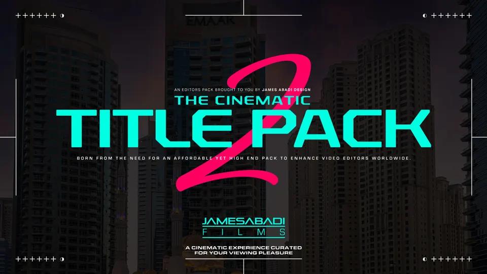 The Cinematic Title Pack Bundle 40多种4K电影标题捆绑包 Premiere动态图形Mogrt、PSD、PNG