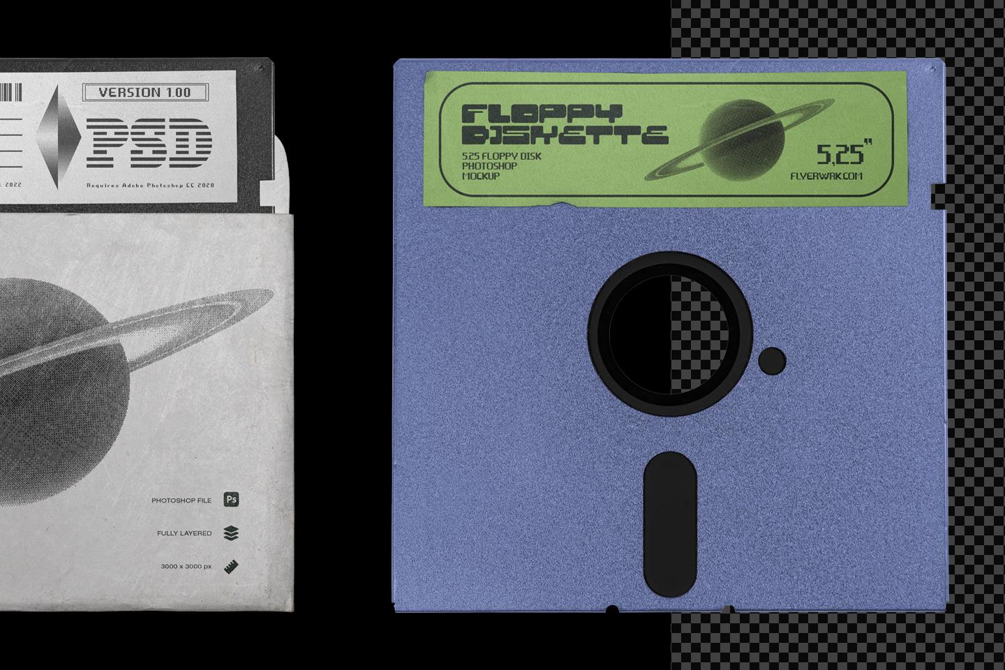 FLOPPY DISK MOCKUP 5.25 INCH 复古 5,25 – DUNEFILM