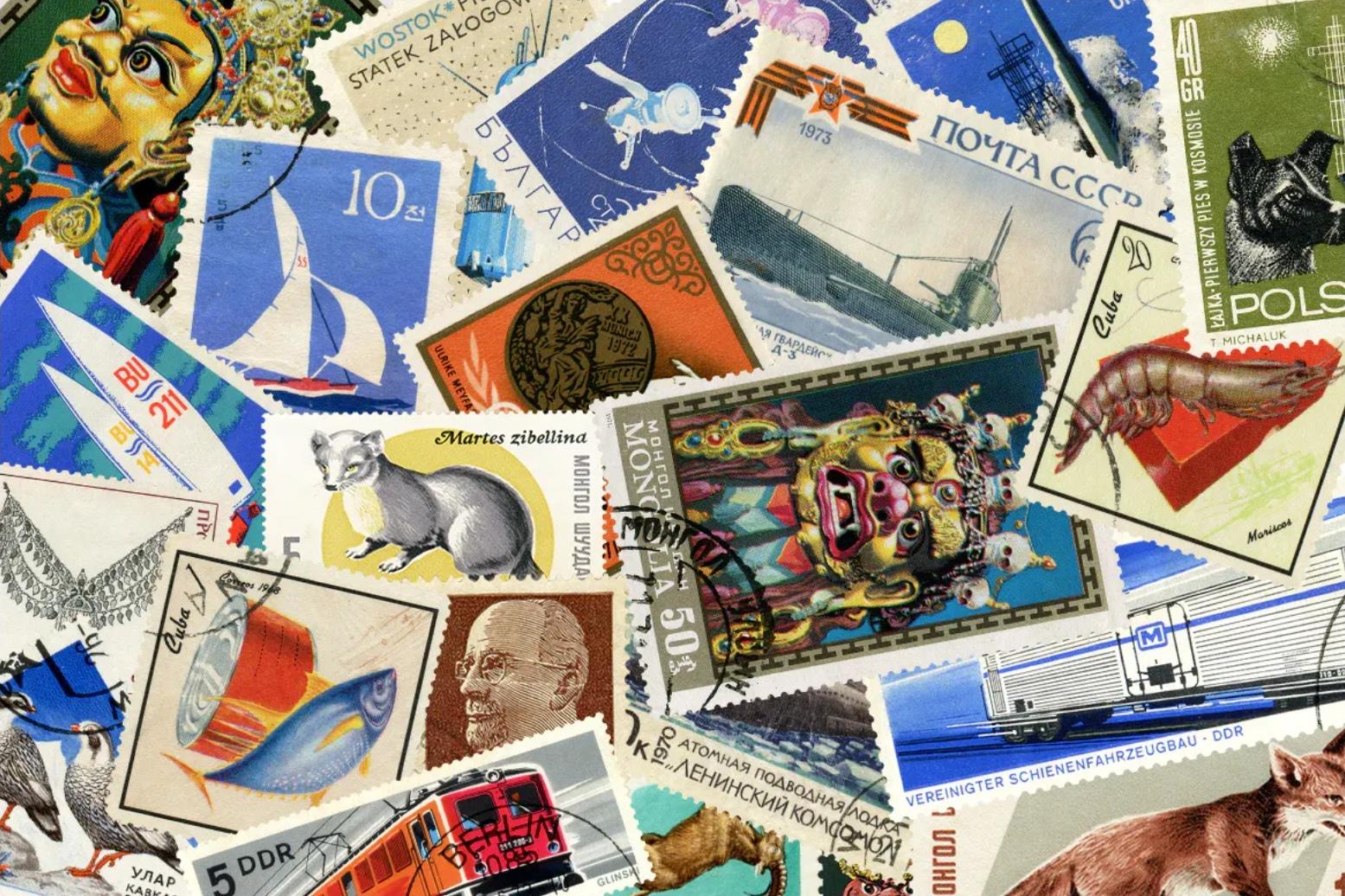 Postage Stamps 24张邮票图形PNG 1200×1200 – DUNEFILM