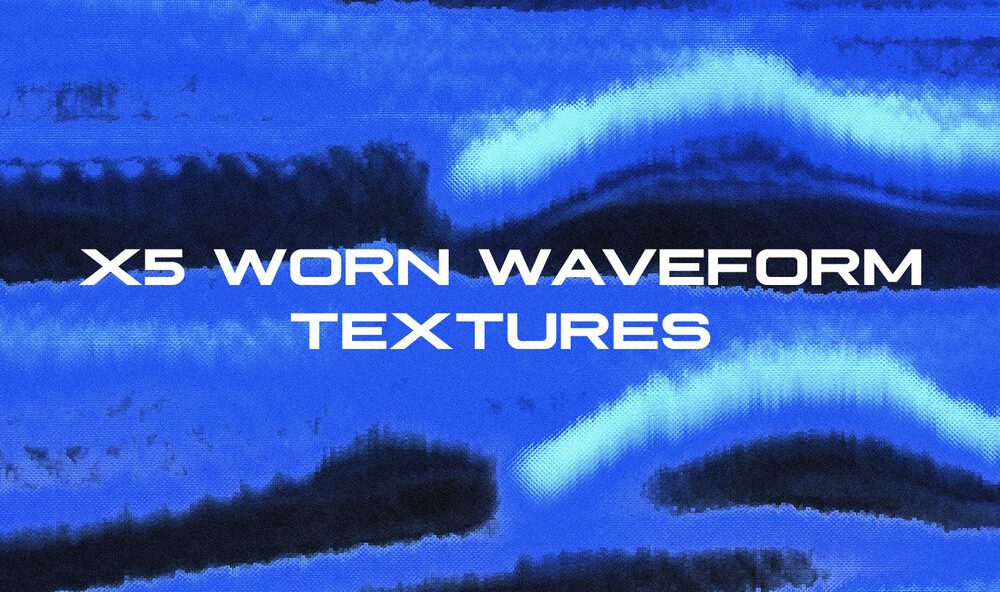 90年代的复古艺术磨损波形纹理 X5 Worn Waveform Textures – DUNEFILM