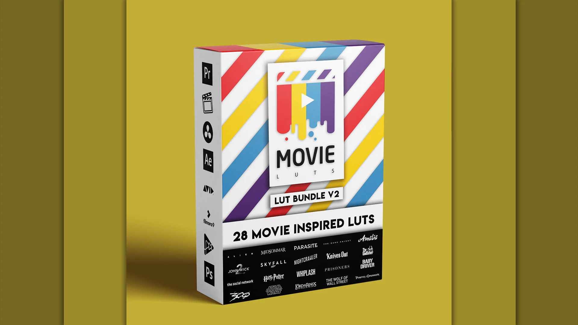 Movie LUTs Lightroom Profiles Bundle V2 28种 好莱坞电影LUT外观