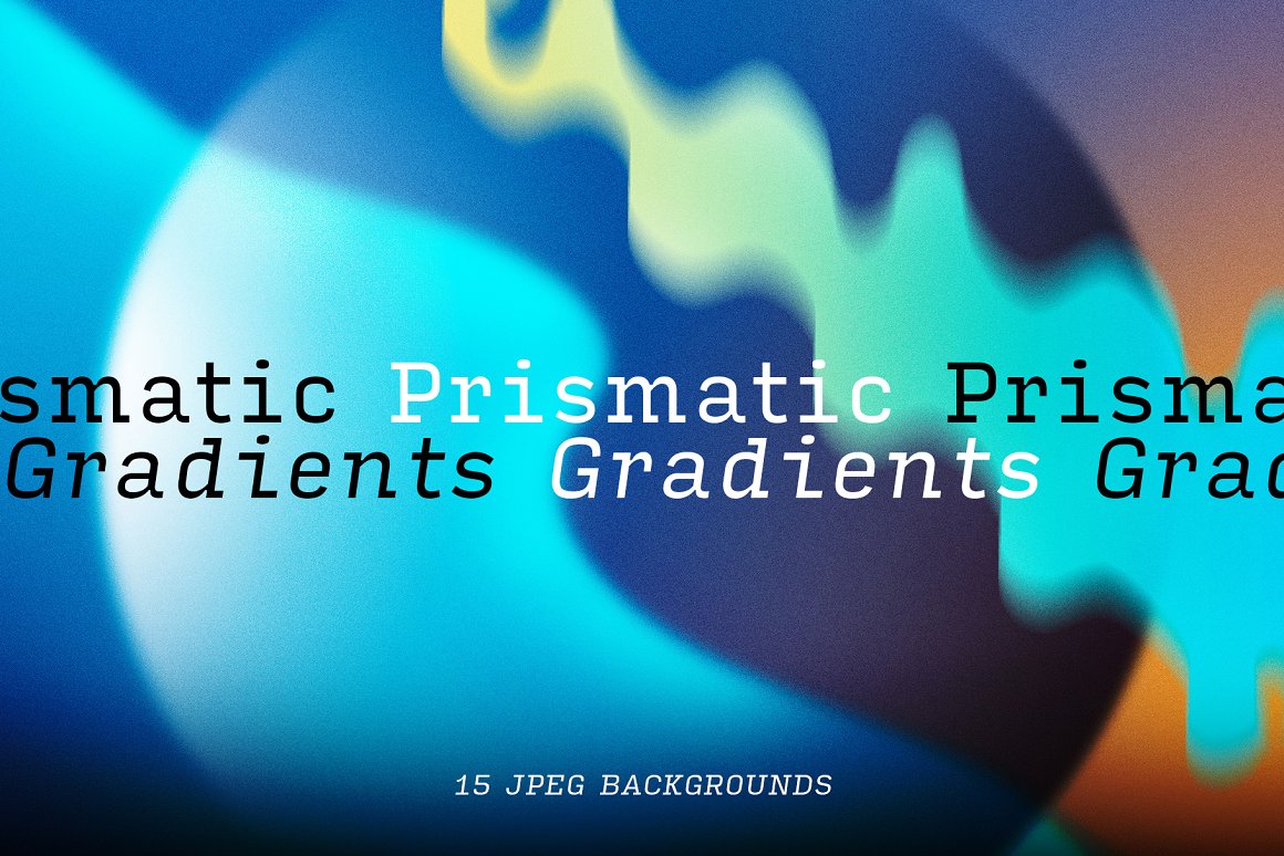 Prismatic Gradients 抽象艺术与彩色棱镜梯度渐变背景JPG – DUNEFILM