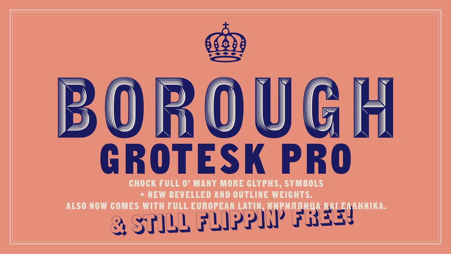 Borough Grotesk Pro免费无衬线字体 – DUNEFILM