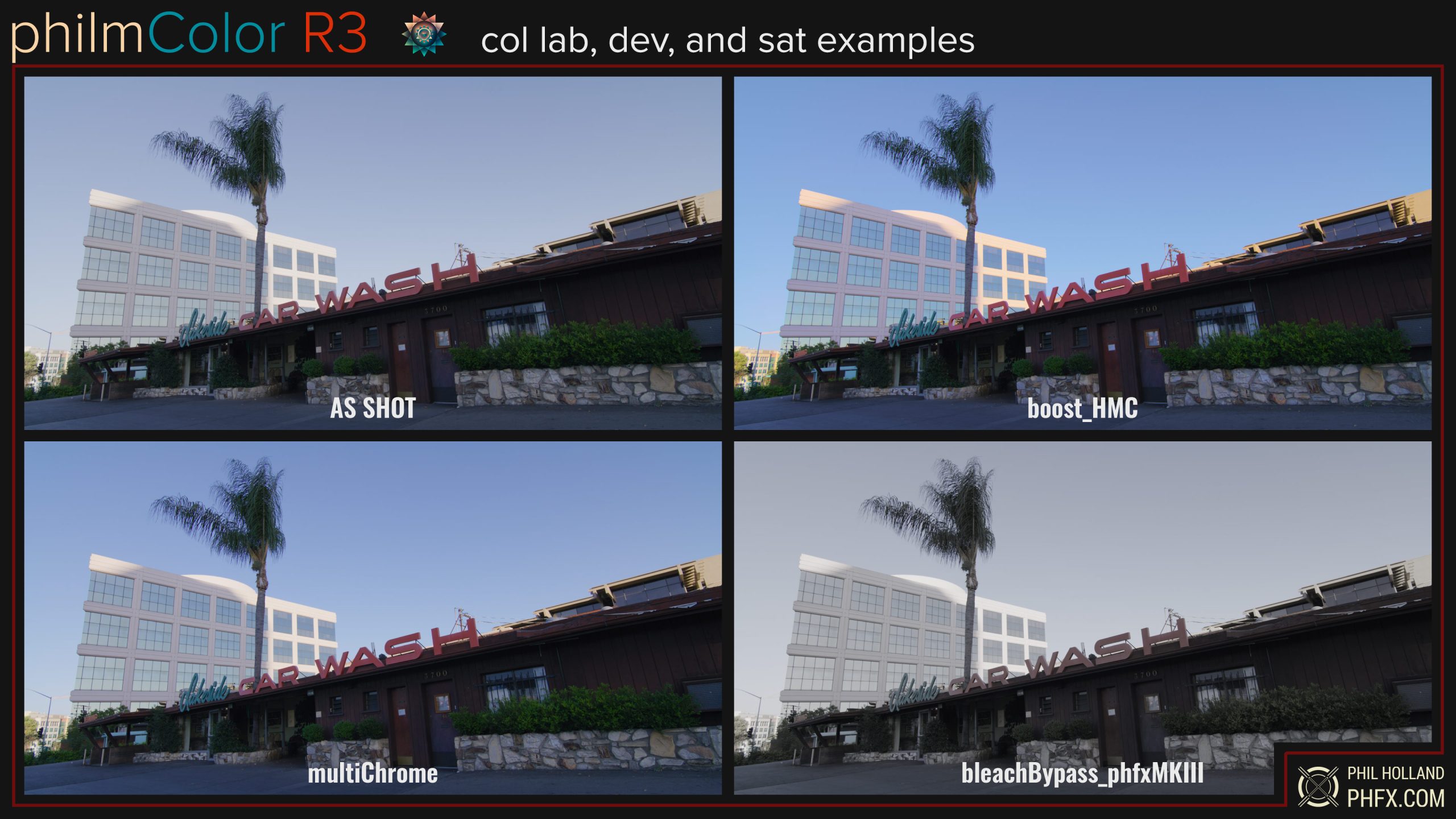 philmColor R3 - Digital Stock LUTs for RED IPP2 Color Workflow