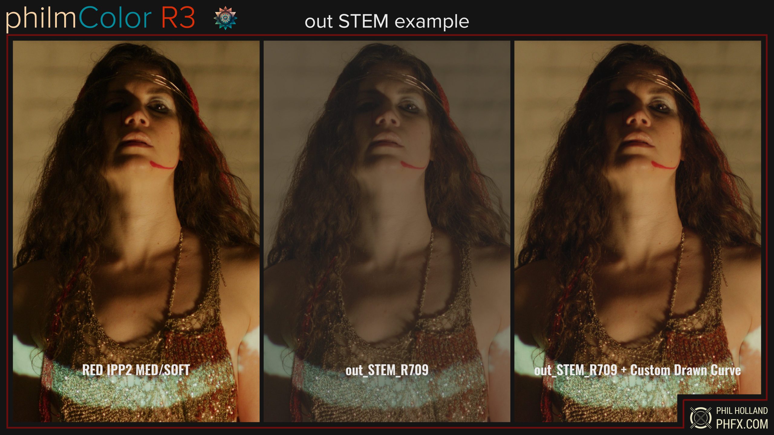 philmColor R3 - Digital Stock LUTs for RED IPP2 Color Workflow