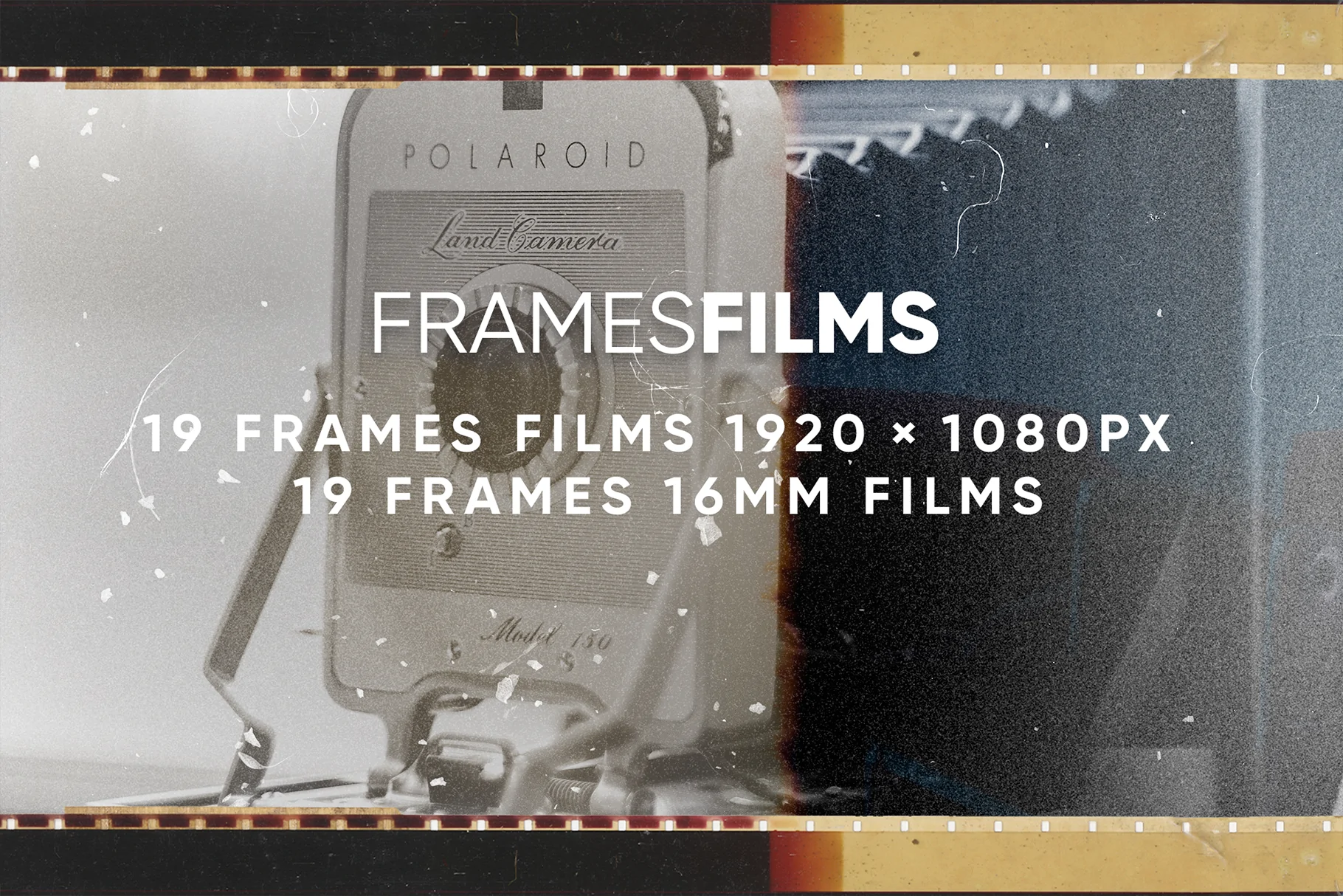 Frames Films 53张复古胶片框架纹理、影视、摄影后期叠加 高分辨率 JORGE SALAZARES 