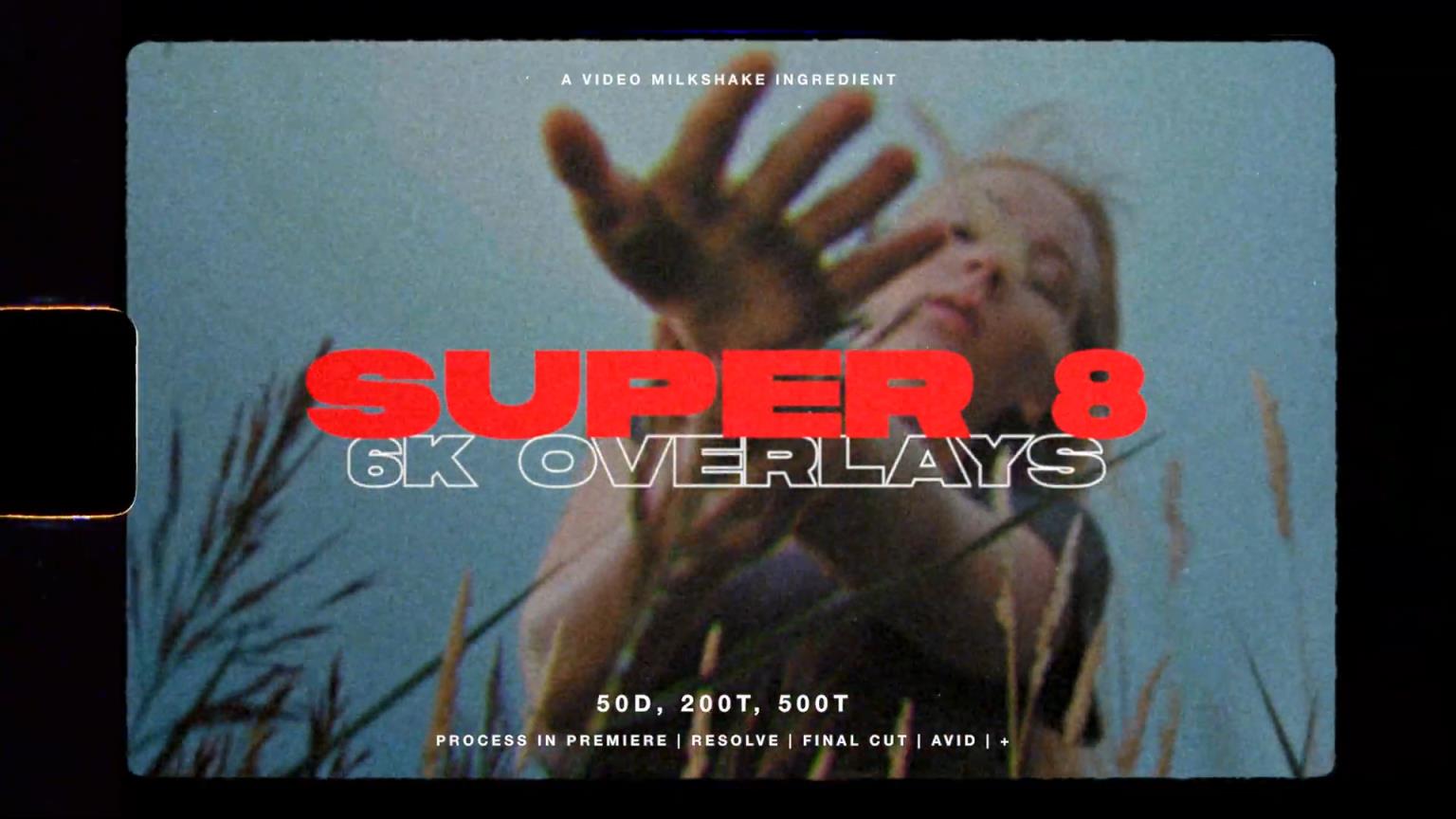 SUPER 8 FILM GRAIN PACK 6K 视频剪辑包 SUPER 8 胶片颗粒（颗粒、覆盖、纹理）高品质胶片素材包 – DUNEFILM