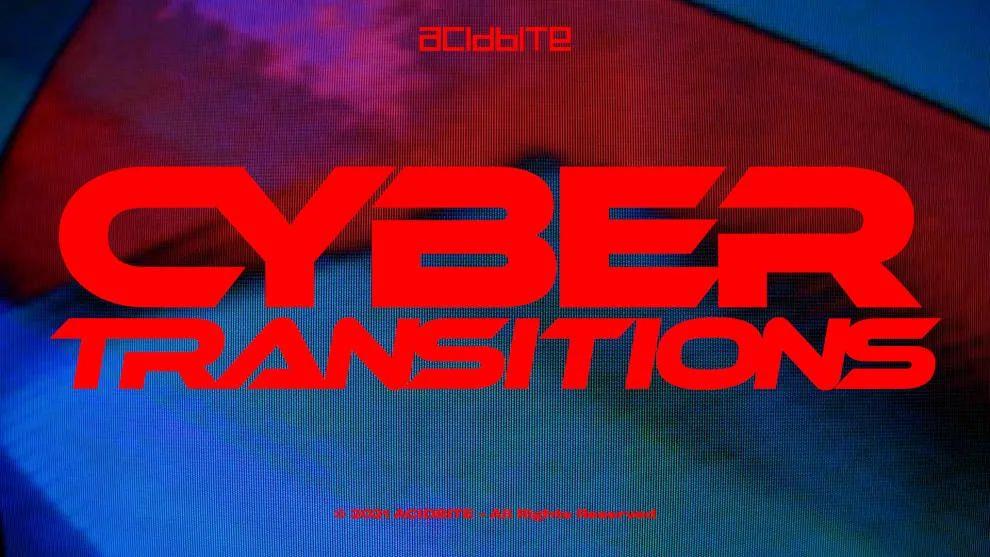 Acidbite 迷幻抽象视觉多彩网络过渡转场+音效 CYBER TRANSITIONS（4887）沙丘影像中心