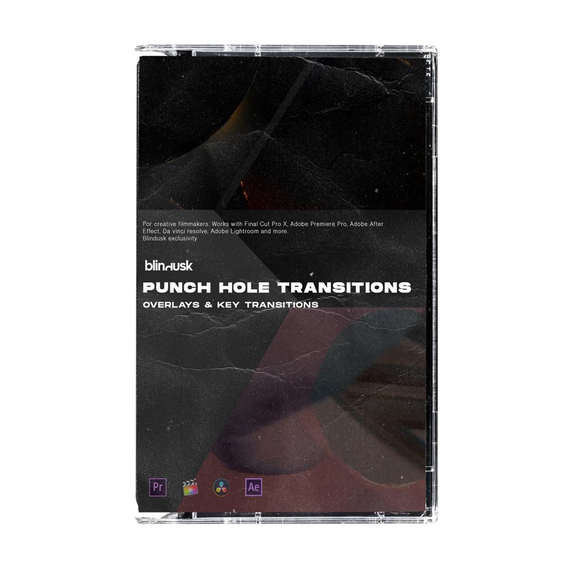 Blindusk 复古胶片打孔划痕薄膜燃烧过渡转场视频素材 Punch Hole Transitions（7085）沙丘影像中心1