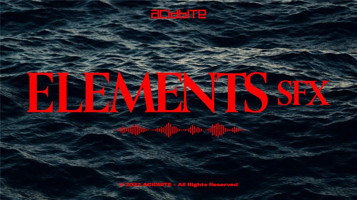 ACIDBITE 147个诗意深沉氛围户外海浪篝火风声环境转场音效 Elements SFX（7928）